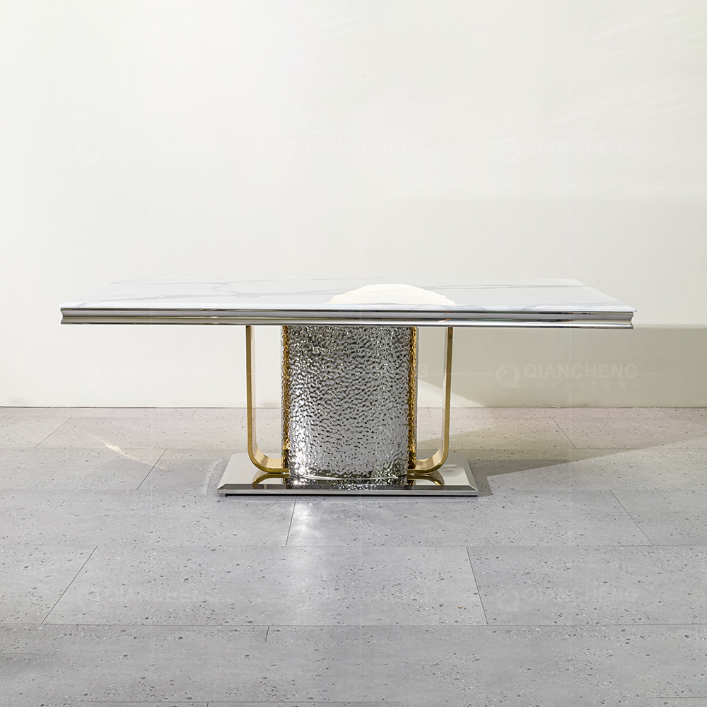 gold frame dining table