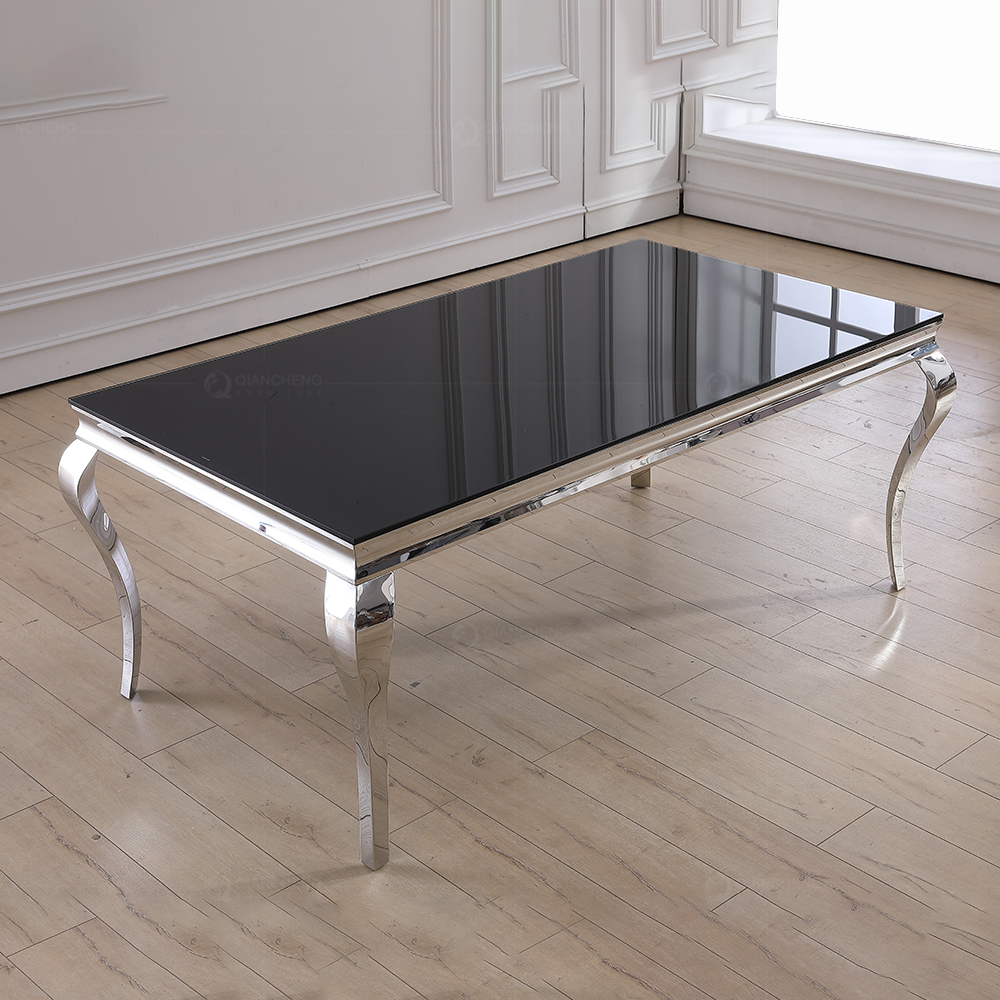 square glass coffee table
