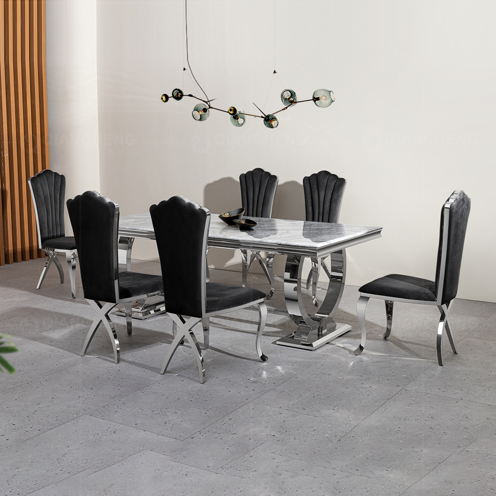 wholesale metal leg dining table factory