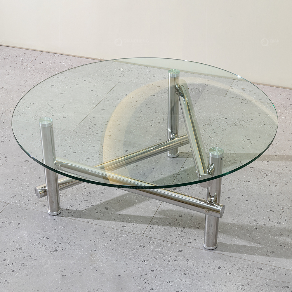 coffee table metal and glass