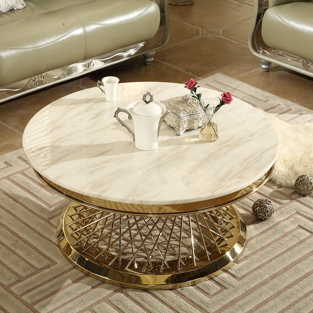 luxurious round coffee table
