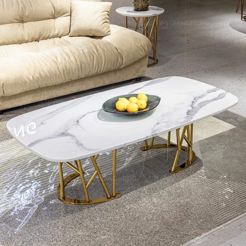 Stainless steel coffee table for dining table
