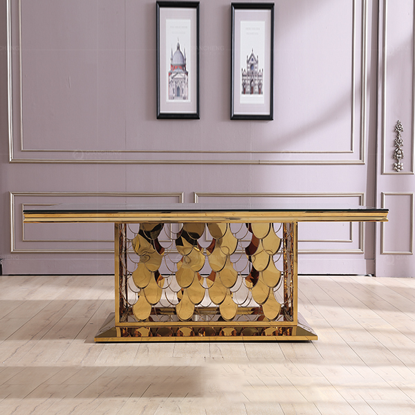 8 Seater Dining Table Manufacturers,Gold Dining Table Set For 8,OEM Furniture Dining Table 805-4