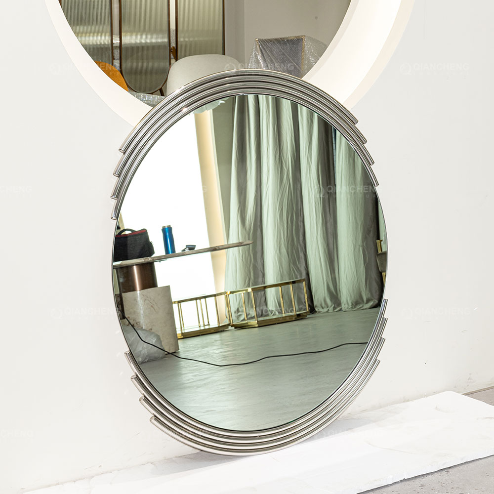 Wholesale Luxury Bathroom Mirrors Factory,Hotel Round Metal Frame Mirror